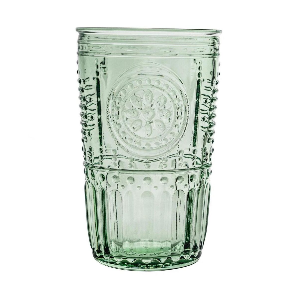 Bormioli Rocco 8x Romantic Highball Glasses Boho Water Tumblers 475ml Green - Image 4