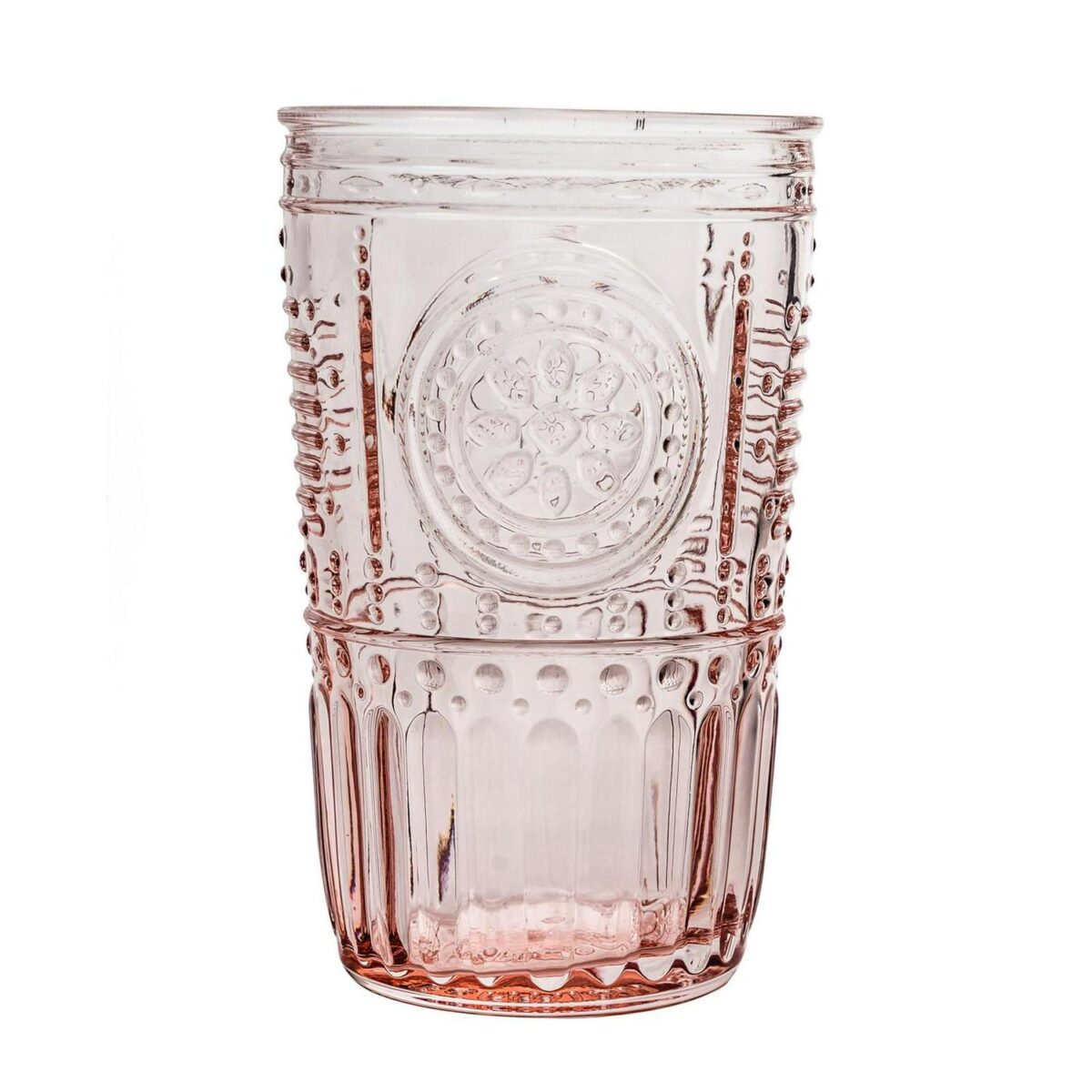 Bormioli Rocco 8x Romantic Highball Glasses Boho Water Tumblers 475ml Red - Image 4