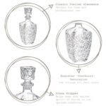 Bormioli Rocco Dedalo Whisky Decanter Cut Glass Liqueur Glass 780ml Clear - Image 2