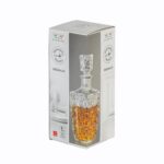 Bormioli Rocco Dedalo Whisky Decanter Cut Glass Liqueur Glass 780ml Clear - Image 5