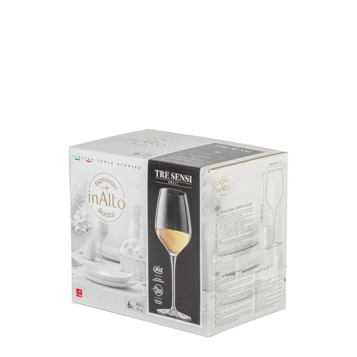 Bormioli Rocco Inalto Tre Sensi Wine Glasses Lead Free Goblets 285ml - Image 5