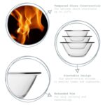 Bormioli Rocco Mr Chef Glass Nesting Mixing Bowl Baking Cooking 4L Clear - Image 2