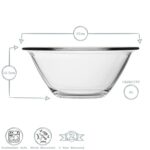 Bormioli Rocco Mr Chef Glass Nesting Mixing Bowl Baking Cooking 4L Clear - Image 3