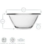 Bormioli Rocco Mr Chef Glass Nesting Mixing Bowl Baking Cooking 1.5L Clear - Image 3