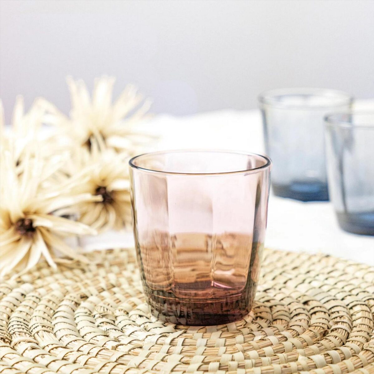 Bormioli Rocco Pulsar Water Glasses Ridged Whisky Tumblers 300ml Multi - Image 5