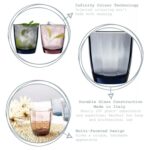 Bormioli Rocco Pulsar Water Glasses Ridged Whisky Tumblers 300ml Multi - Image 2