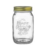 Bormioli Rocco Quattro Stagioni Glass Storage Jar Kitchen Canister 1L Clear - Image 4