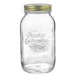 Bormioli Rocco Quattro Stagioni Glass Storage Jar Kitchen Canister 1L Clear