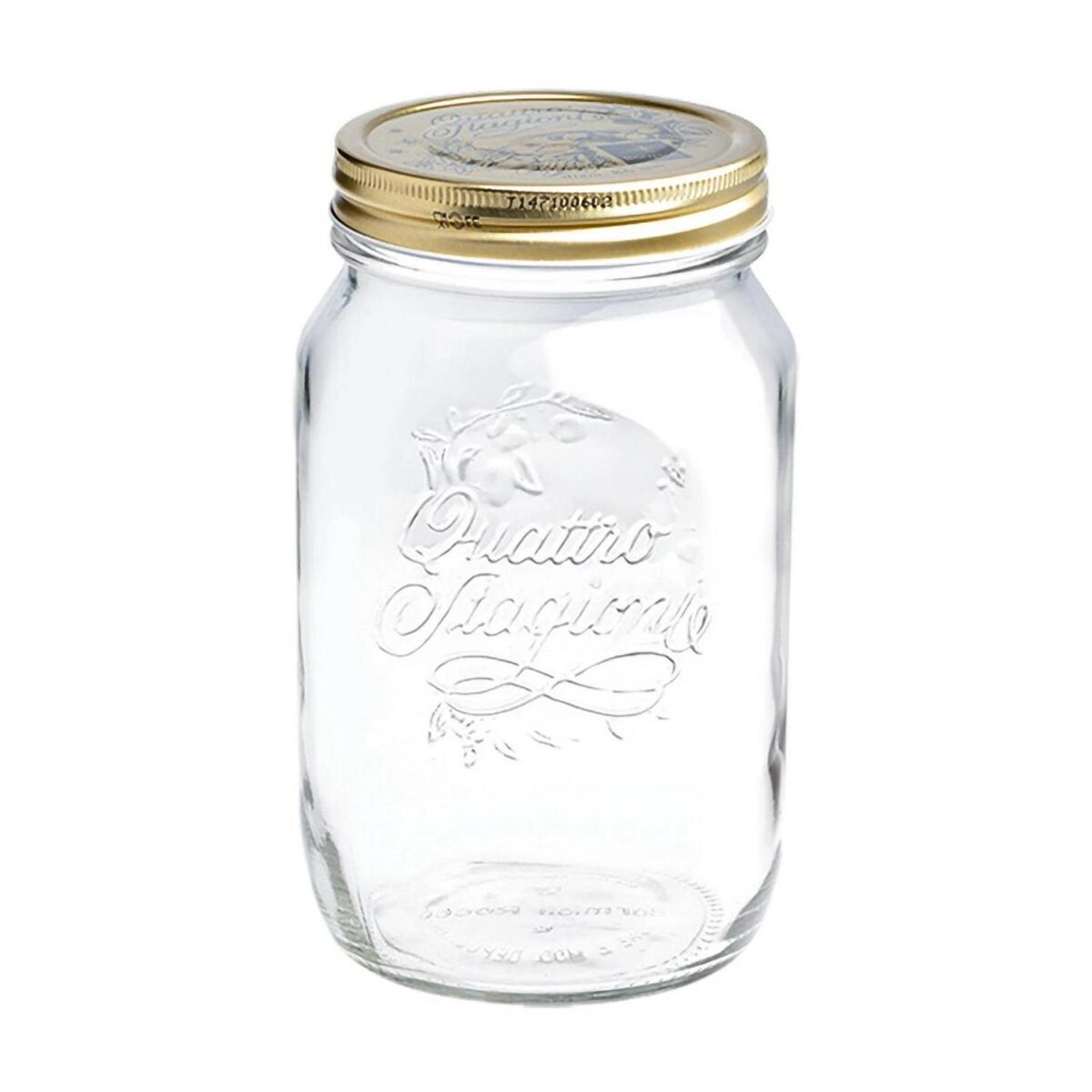 Bormioli Rocco Quattro Stagioni Glass Storage Jars Canister 1.5L Clear - Image 1
