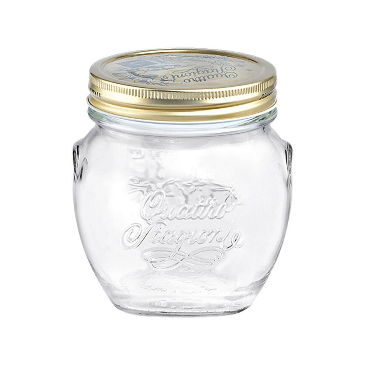 Bormioli Rocco Quattro Stagioni Glass Storage Jar Kitchen Canister 500ml Clear - Image 1
