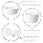 Bormioli Rocco Toledo Glass Dinner Plates Tempered Dinnerware 23cm White - Image 2