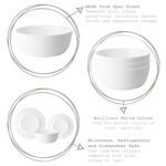 Bormioli Rocco Toledo Glass Dinner Plates Tempered Dinnerware 23cm White - Image 2