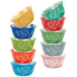 Botanical Stoneware Bowls, 10 Piece Set - Image 5