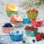 Botanical Stoneware Bowls, 10 Piece Set - Image 6