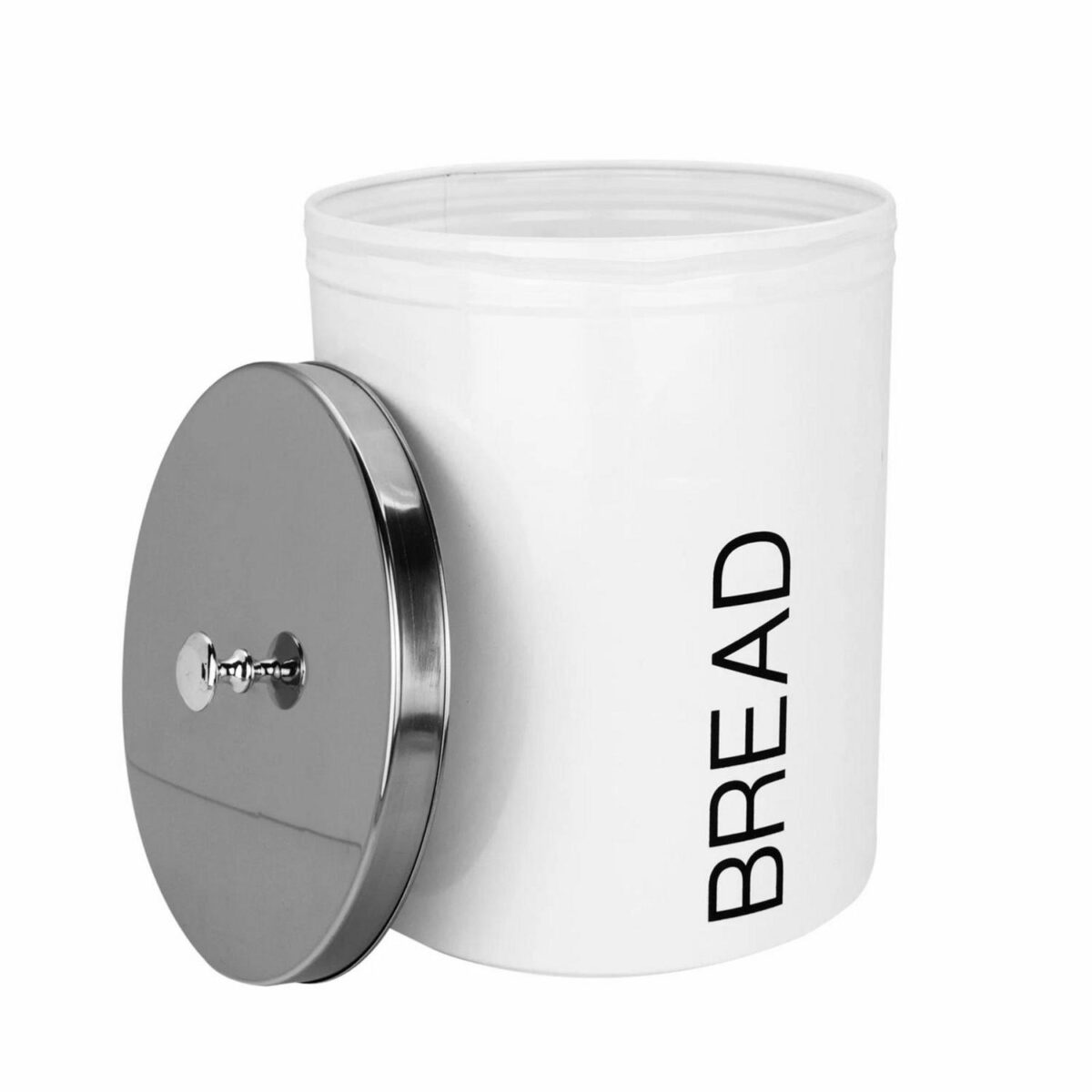 Bread Bin Storage Kitchen Loaf Roll Food Box Retro Home Container White - Image 4