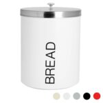 Bread Bin Storage Kitchen Loaf Roll Food Box Retro Home Container White