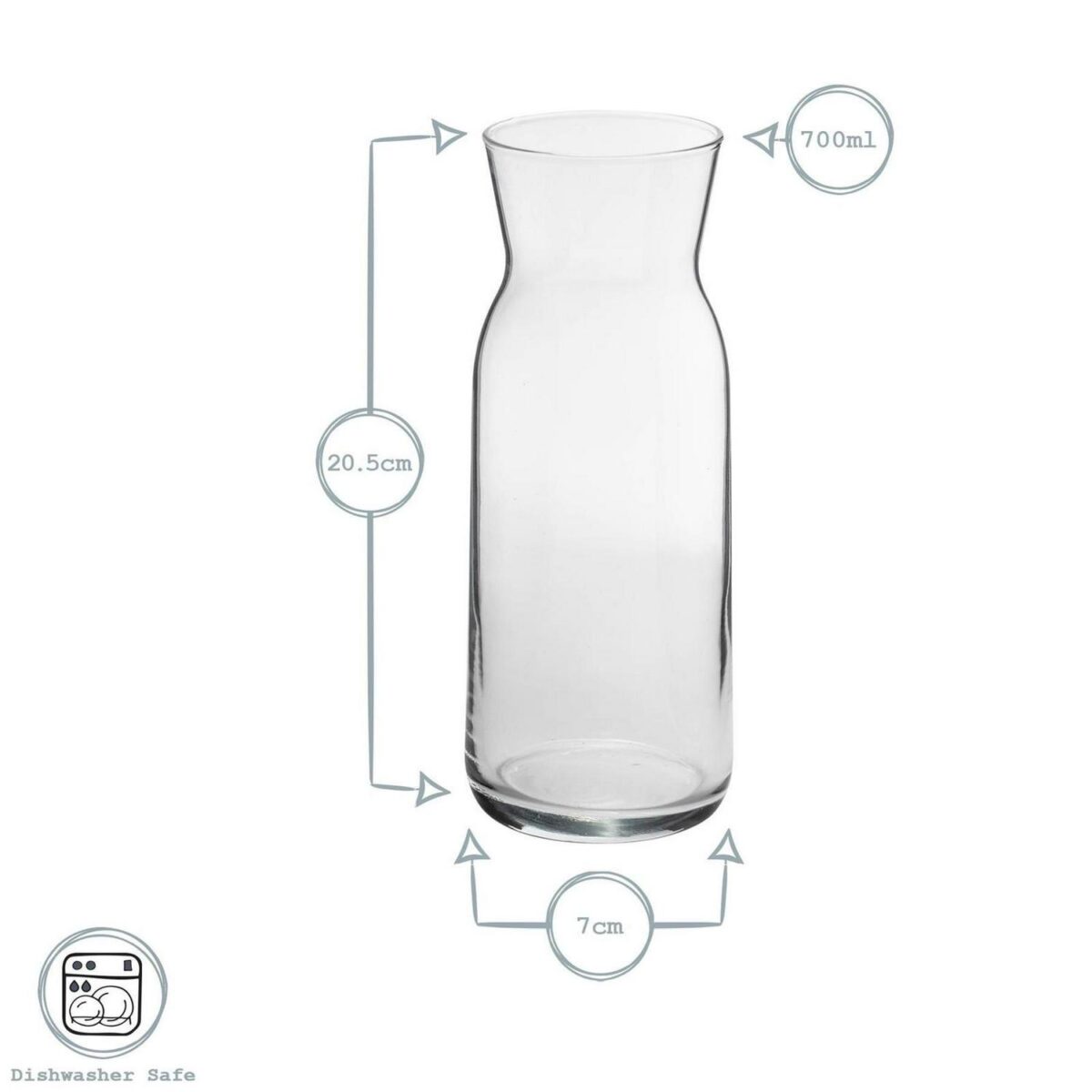 Brocca Glass Carafe 55e97b733882ac500f5e82625167afba