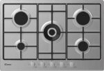 CANDY CHW74WX 75 cm Gas Hob - Silver