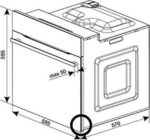 CDA SC050BL Electric Pyrolytic Oven - Matt Black - Image 2