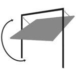 Cardale Europa Single Garage Door Canopy With Installation in 3 Colours - Image 5