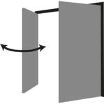 Cardale Gemini Side Hinged Garage Door With Installation in 3 Colours - Image 2