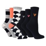 Caroline Gardner Ladies Crew Sock, 6 Pack - Image 3