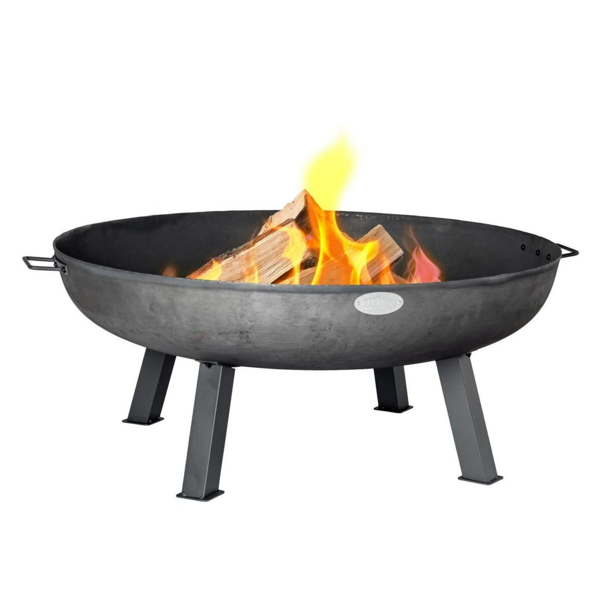 Cast Iron Garden Fire Pit Outdoor Garden Back Yard Patio Heater 112cm Black - Image 1
