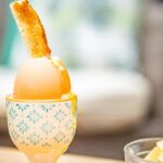 Ceramic Egg Cup Cups Kitchen Breakfast Porcelain Dining - Blue / Orange - x2 - Image 6