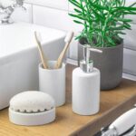 Ceramic Soap Dish Tray Saver Holder Bathroom Kitchen Glazed Sink Stand - White - Image 5