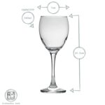 Classic Red Wine Glasses Contemporary Drinking Glass Set 340ml - Box of 6/12/24 - Image 3