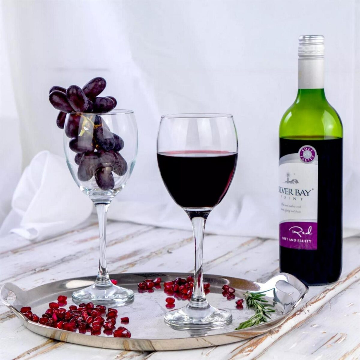 Classic Red Wine Glasses Contemporary Drinking Glass Set 340ml - Box of 6/12/24 - Image 4