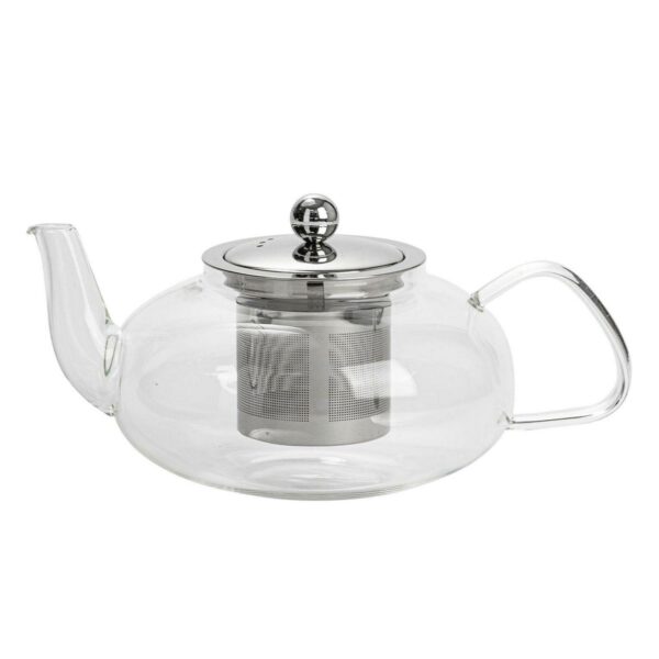 Clear Glass Teapot w 17b5c1f5211b2c61b11fd52ac9487df7
