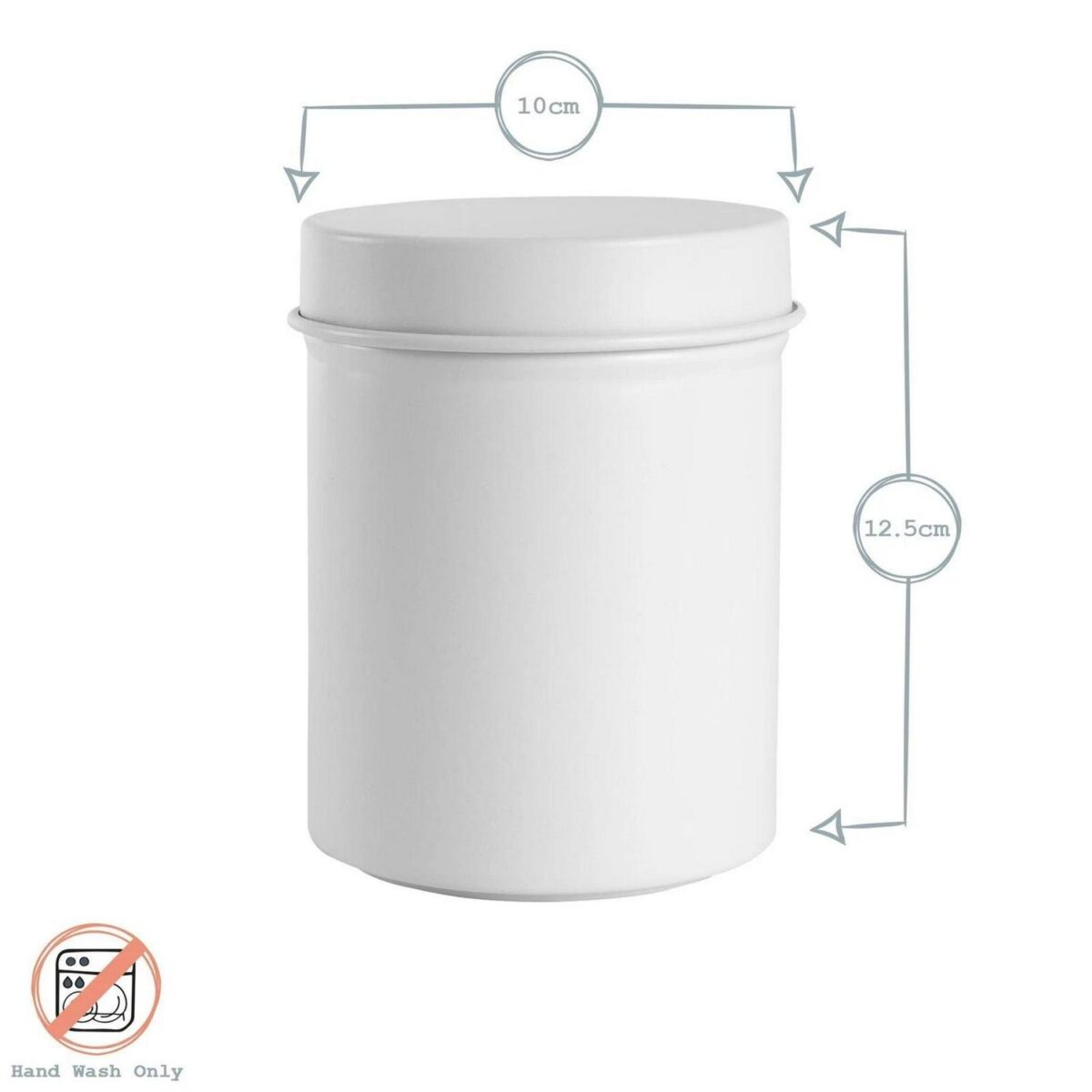 Coffee Storage Canister Kitchen Canisters Jars Pots Jar Container Metal Black - Image 3