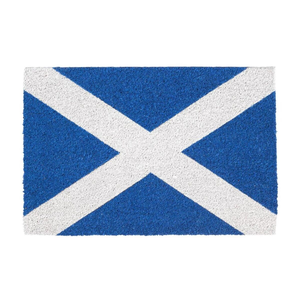 Coir Door Mat Natural Indoor Outdoor Welcome Mats 60 x 40cm Scotland Flag - Image 1