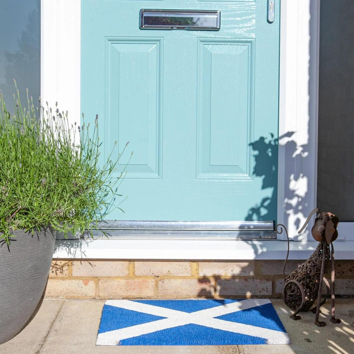 Coir Door Mat Natural Indoor Outdoor Welcome Mats 60 x 40cm Scotland Flag - Image 5