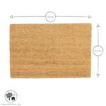 Coir Door Mat Natural Coconut Indoor Outdoor Welcome Mats 60 x 40cm Rainbow - Image 3
