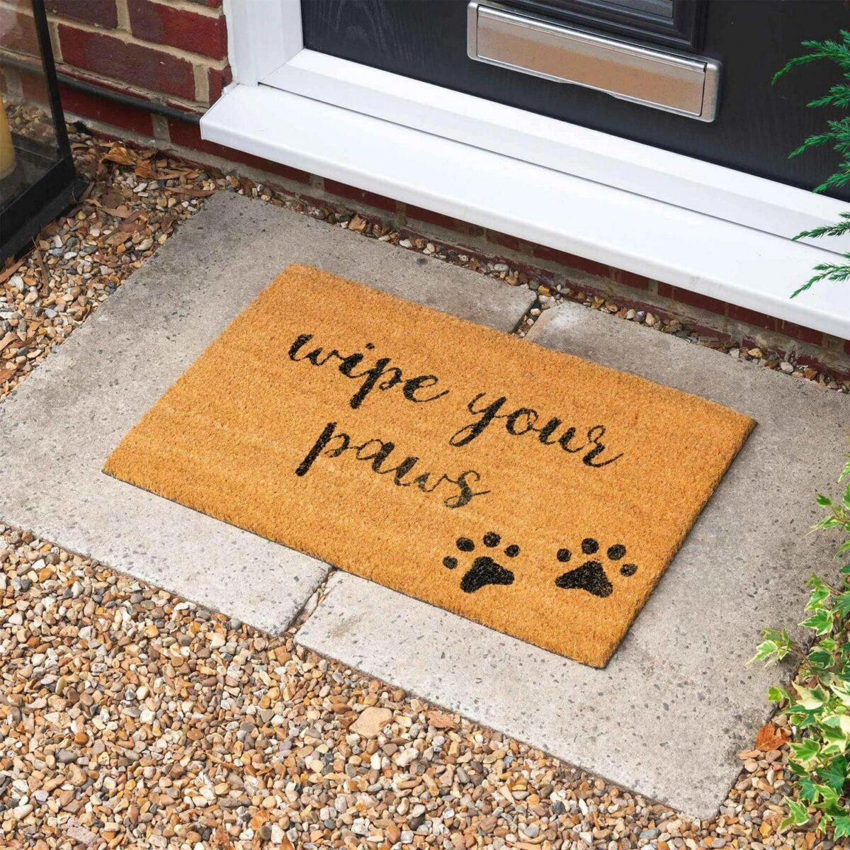 Coir Door Mat Natural Coconut Indoor Outdoor Welcome Mats 60 x 40cm Paws - Image 5