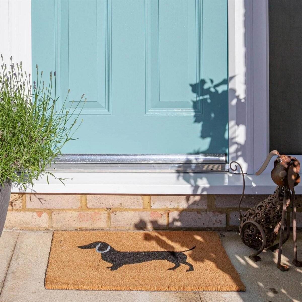Coir Door Mat Natural Coconut Indoor Outdoor Welcome Mats 60 x 40cm Sausage Dog - Image 5