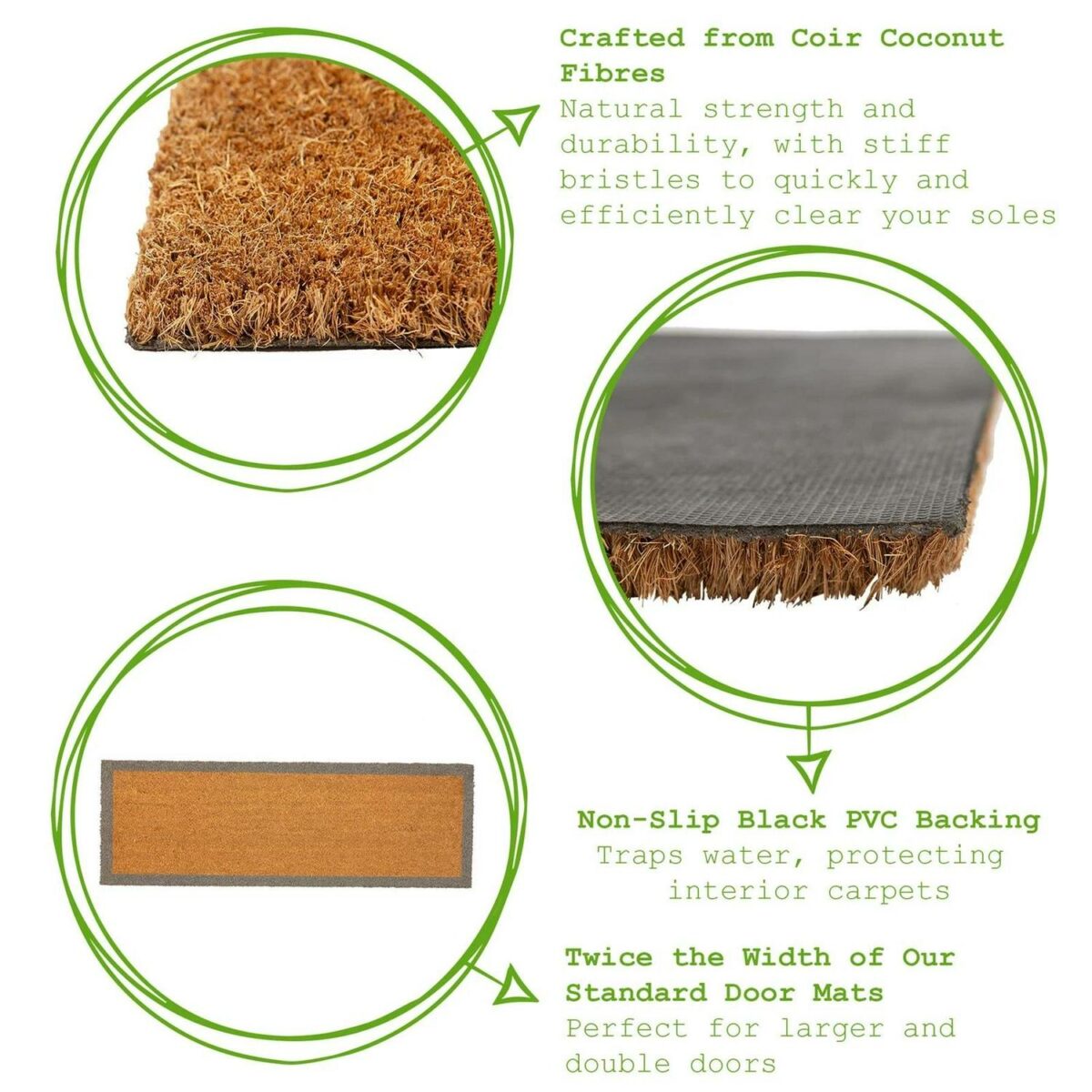 Coir Double Door Mat ebb05912a40e17e9ba57a6b63c0b7db6