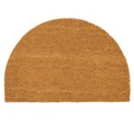 Coir Half Moon Door Mat Natural Indoor Outdoor Welcome Mats 60 x 40cm Classic