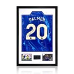 Cole Palmer CFC 24/25 Signed Framed Shirt, including 2 Photos