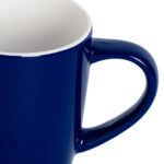 Coloured Coffee Mug Modern Porcelain Cappuccino Tea Cup 350ml Navy - Image 4