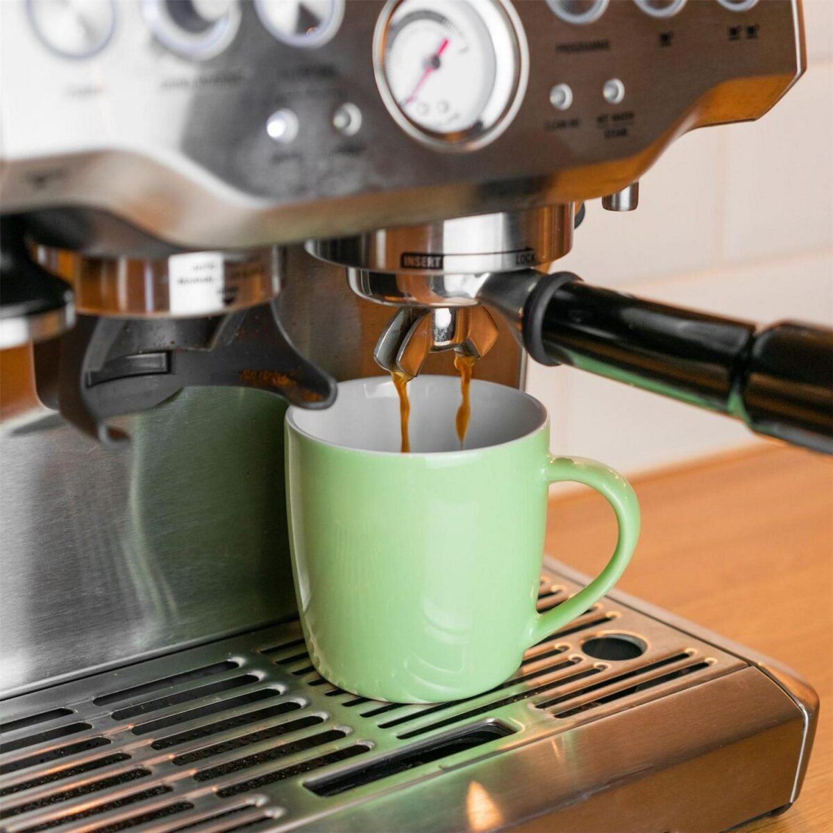 Coloured Coffee Mug Modern Porcelain Cappuccino Tea Cup 350ml Green - Image 5