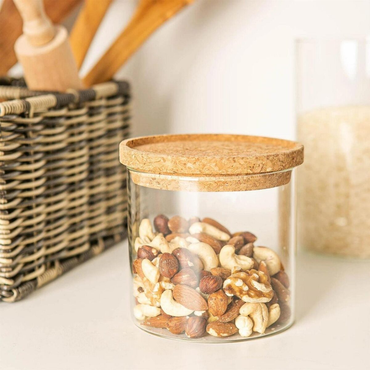 Cork Storage Jar Lid 4addb9d11033e0eb3b41229527696cd7