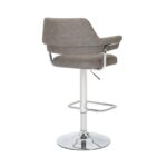 Cortez Dark Grey Faux Leather Gas Lift Bar Stool, 2 Pack - Image 8