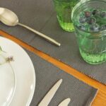 Cotton Fabric Table Runner Long Kitchen Party Decoration 48cm x 183cm Grey - Image 7