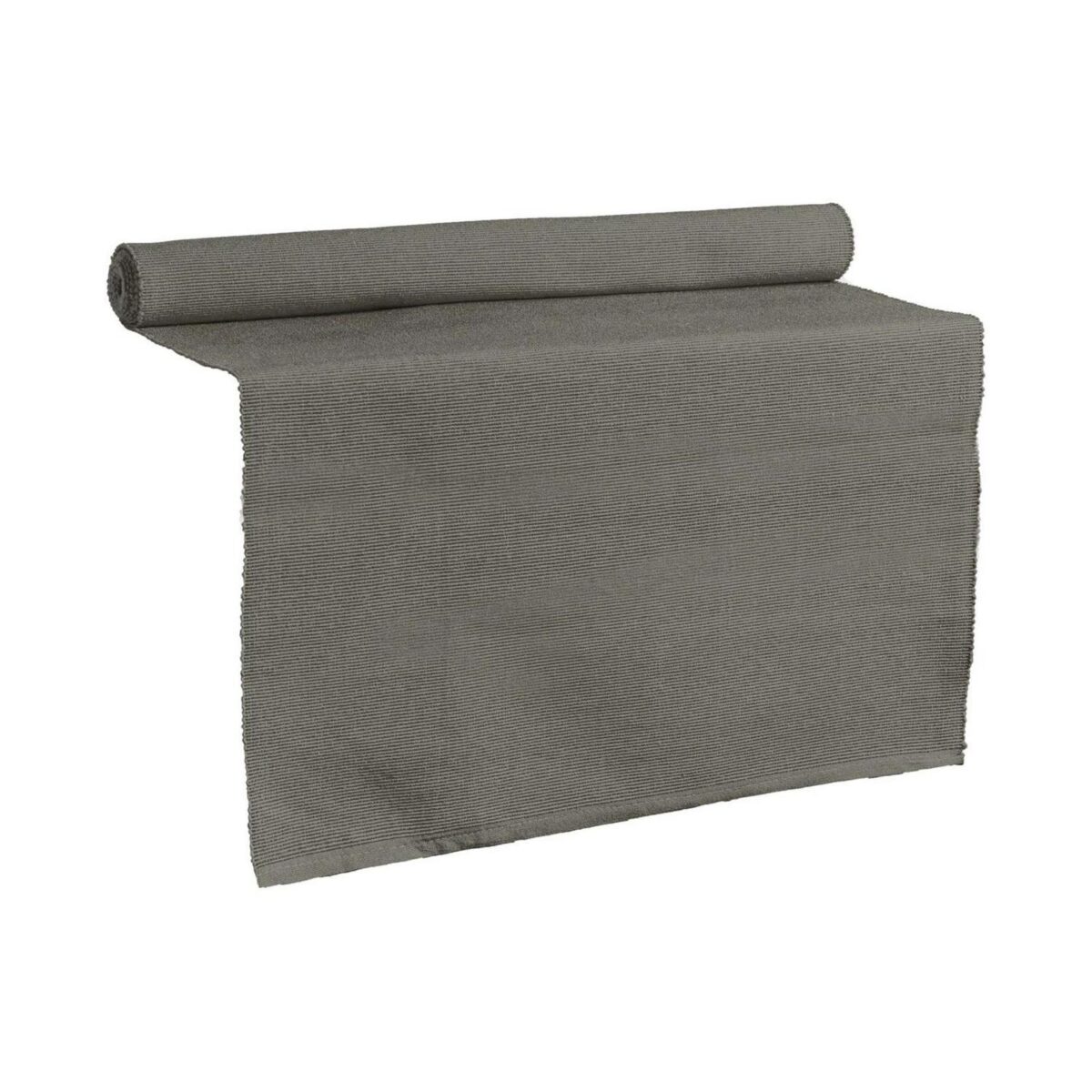 Cotton Fabric Table Runner Long Kitchen Party Decoration 48cm x 183cm Grey - Image 1