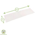 Cotton Fabric Table Runner Long Kitchen Party Decoration 48cm x 183cm Grey - Image 3