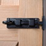 Cranked Shepherd's Crook Bolt Cast Iron Antique Door Bolts W110mm Black - Image 5