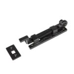 Cranked Shepherd's Crook Bolt Cast Iron Antique Door Bolts W145mm Black